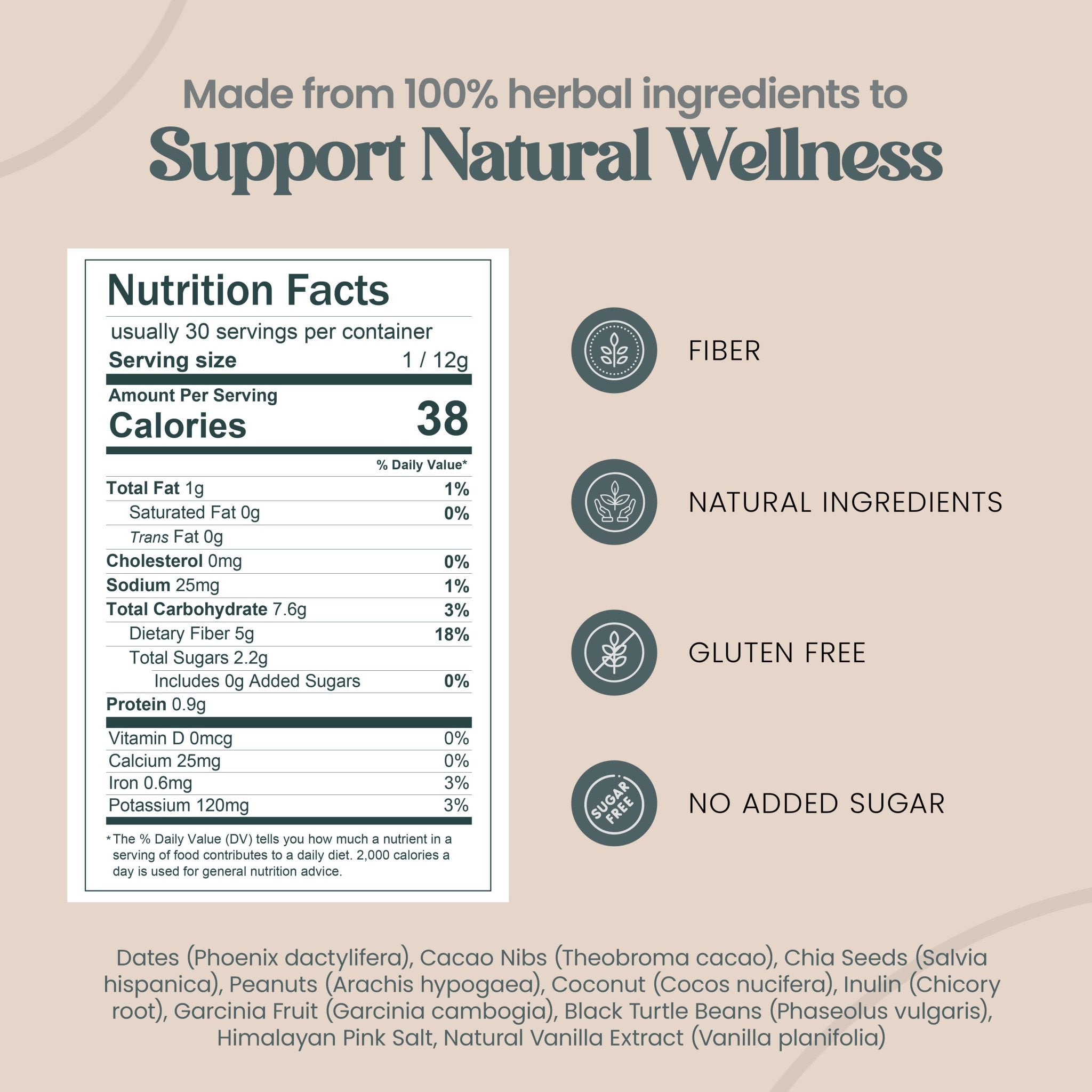 Coconut Cocao Fiber Bites - TruFibr