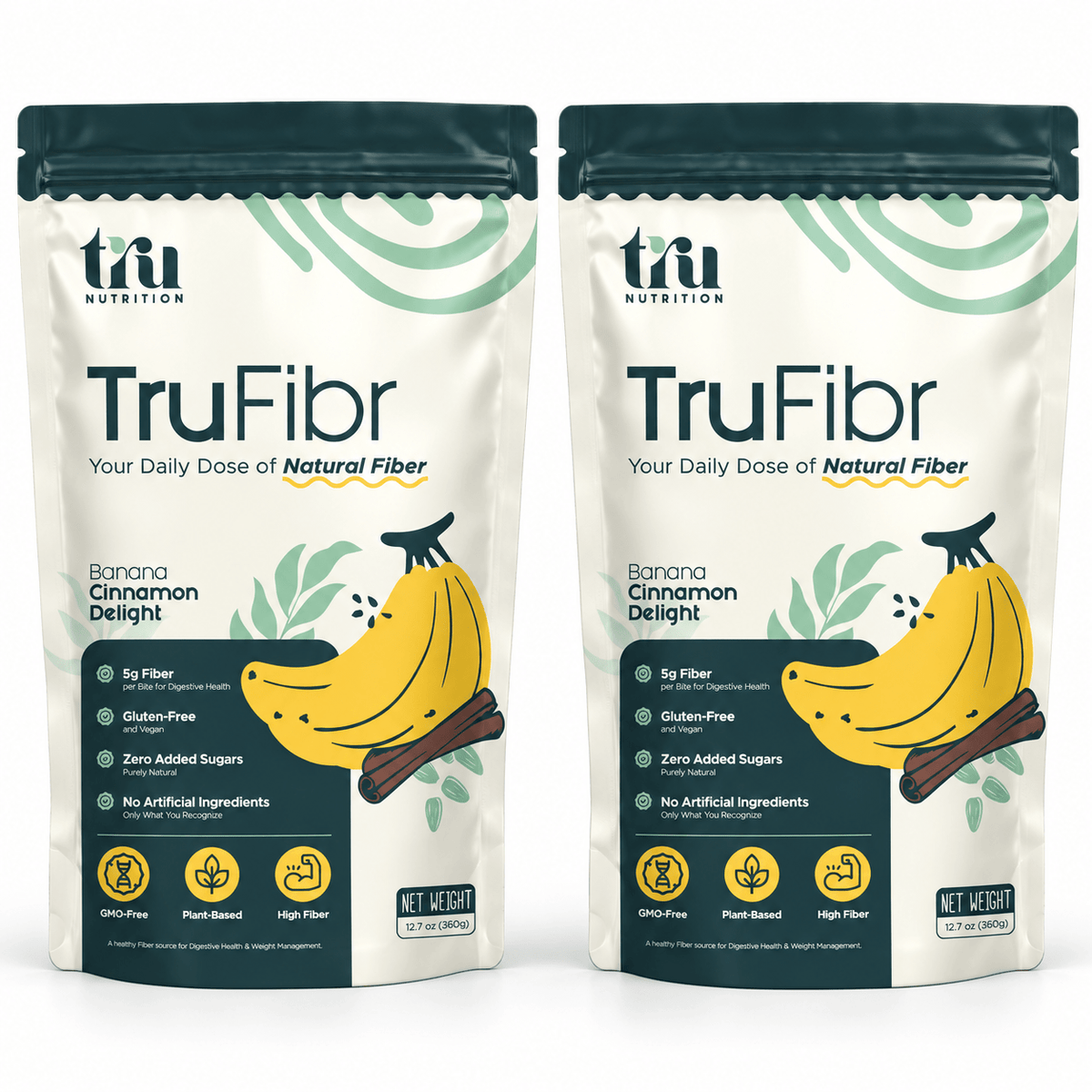 TruFibr Banana Cinnamon Delight Duo | 2-Pack - TruFibr