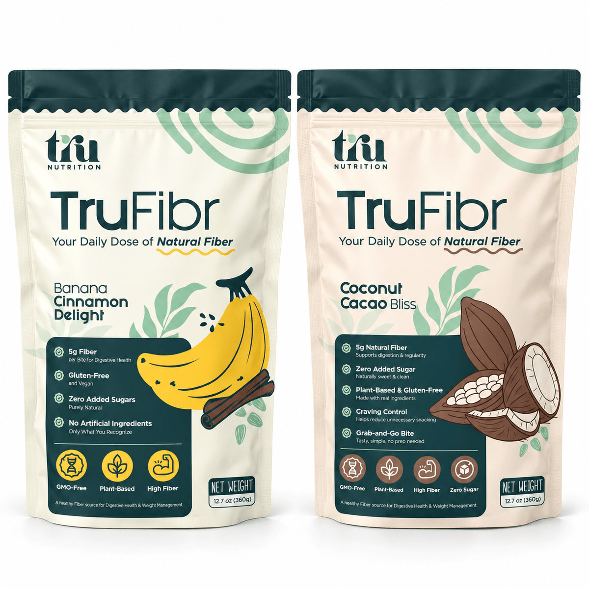 TruFibr Mixed Flavour Duo | Banana + Coconut - TruFibr